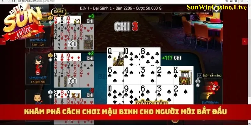 Khám phá cách chơi mậu binh cho người mới bắt đầu